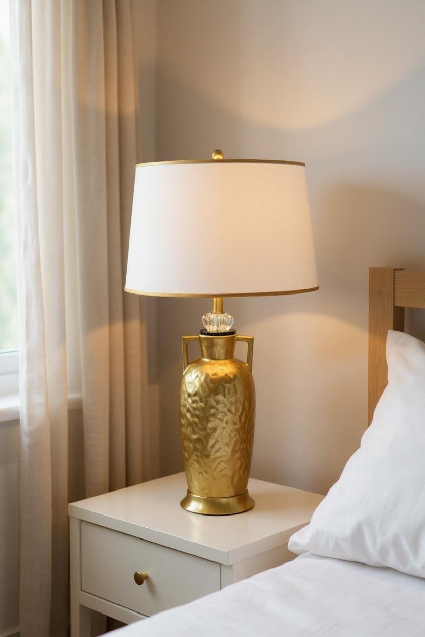 Solmara Gold Ceramic Table Lamp